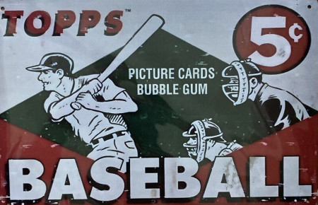 Baseball Gum 2 Tin Sign Metal Sign Plate American Goods Wall Decor.
