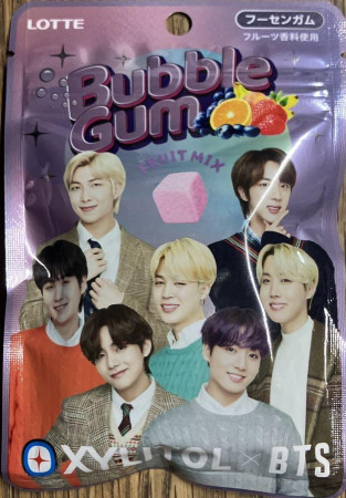 LOTTE Bubble Gum Fruit Mix BTS.