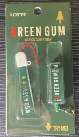[Unopened] Action Gum Strap Lotte GREEN GUM. 